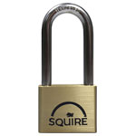 Squire LN5/2.5 Lion Brass Padlock 5-Pin 50mm - 65mm Long Shackle