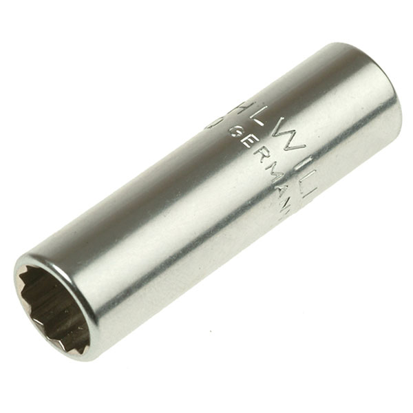  01640016 Bi-Hexagon Socket Extra Deep 1/4in Drive 1/4in