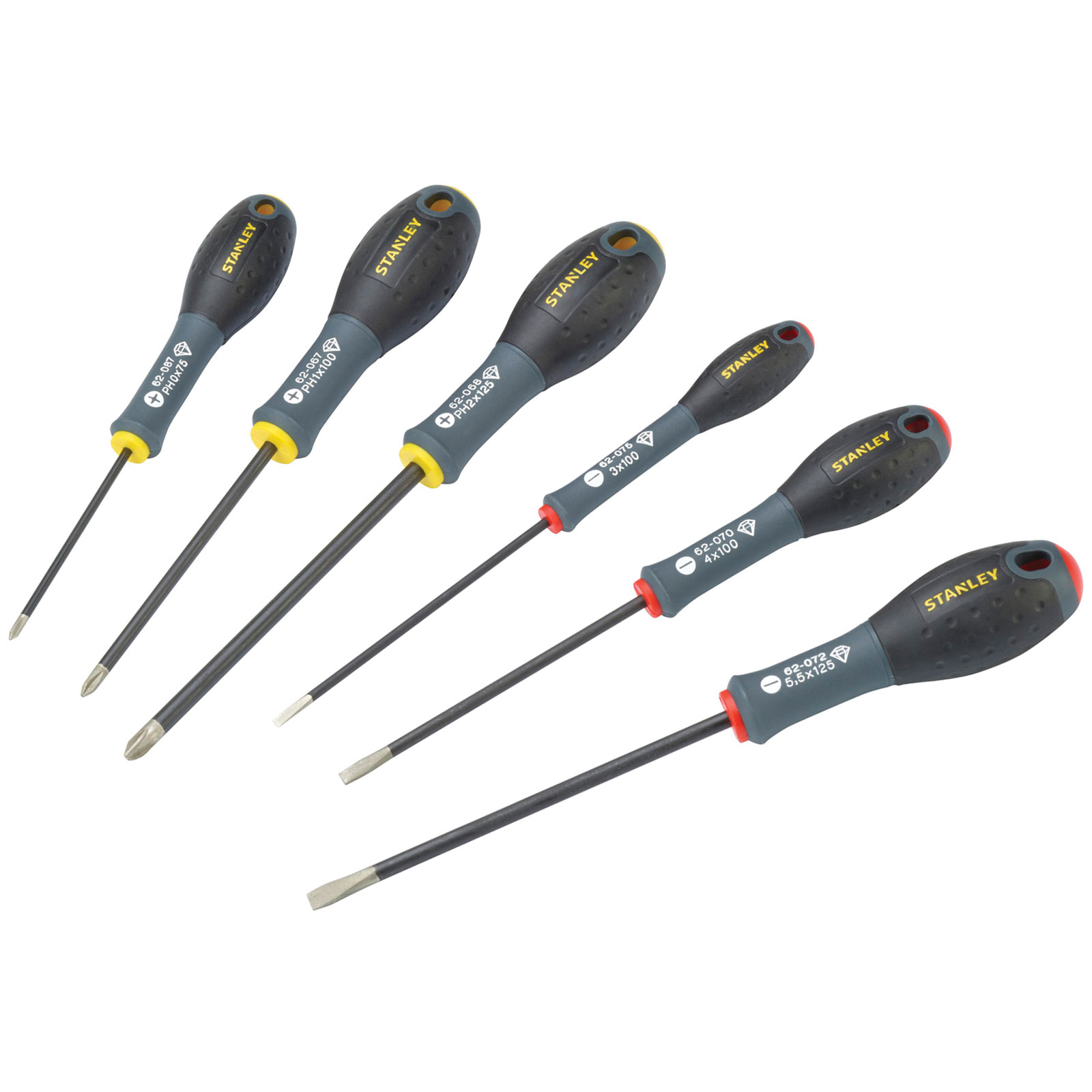 Stanley FMHT062062 062062 Diamond Tip Screwdriver Set, 6 Piece SL/PH
