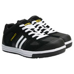 Stanley STA20051-110 Cody Black/White Stripe Safety Trainers UK 12 EUR 46