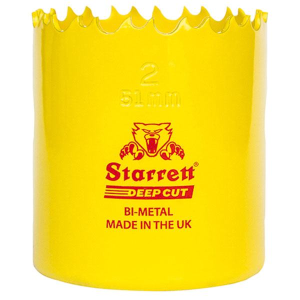 Starrett BF6185 DCH0312 Deep Cut Bi-Metal Holesaw 89mm