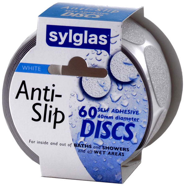  8620061 Anti-Slip Discs 40mm White (Pack 60)
