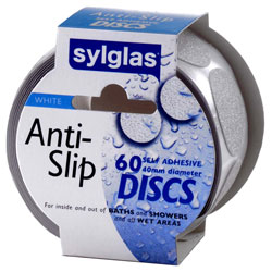 Sylglas 8620061 Anti-Slip Discs 40mm White (Pack 60)