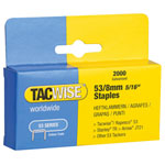 Tacwise 0335 53 Light-Duty Staples 8mm (Type JT21 A) Pack 2000