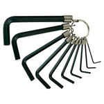 Teng 1425 Hexagon Key Set of 10 on Ring Metric (1.5-10mm)