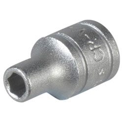 Teng M140507 Hexagon Socket 6 Point Regular 1/4in Drive 7mm