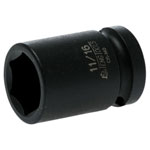 Teng 920122 Impact Socket Hexagon 6-Point 1/2in Drive 11/16in