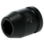 Teng 920515N Impact Socket Hexagon 6-Point 1/2in Drive 15mm