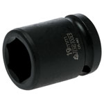 Teng 920519N1 Impact Socket Hexagon 6-Point 1/2in Drive 19mm
