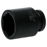 Teng 920528N Impact Socket Hexagon 6-Point 1/2in Drive 28mm