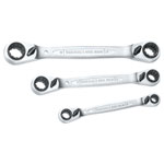 Teng 6503RX Multi Ratchet Ring Spanner Set of 3 8-19mm