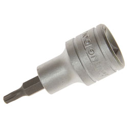 Teng M121220-C TX Tamper-Proof TORX Socket Bit 1/2in Drive T20