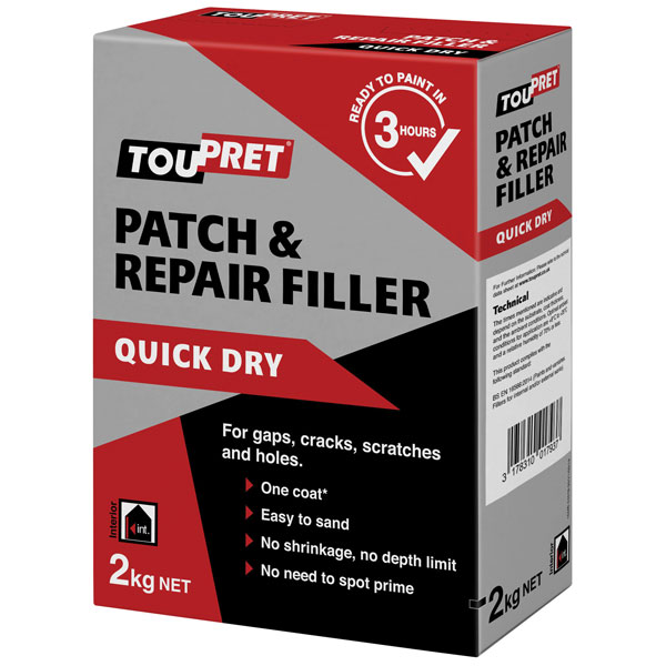 Toupret FGREB02GB Quick Dry Patch &amp; Repair 2kg