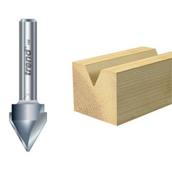 Trend 11/5 x 1/4 TCT V-Groove Cutter 60° 10.3 x 12.7mm