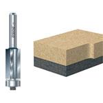 Trend 46/80 x 1/4 TCT 90° Bearing Guided Triple Flute Cutter 12.7 x 25.4mm