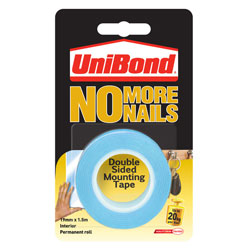 UniBond 1507602 No More Nails Roll Original Permanent 19mm x 1.5m