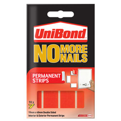 UniBond 1507605 No More Nails Permanent Pads 19mm x 40mm (Pack of 10)