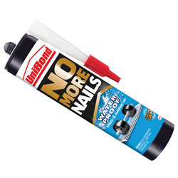 UniBond 1966744 No More Nails Waterproof Interior / Exterior Solvent Free 300ml