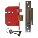 UNION StrongBOLT 2200S BS 5 Lever Mortice Sashlock Satin Chrome 81mm Box