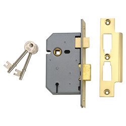 UNION Y2277-SC-2.50 2277 3 Lever Mortice Sashlock Satin Chrome 65mm 2.5in Visi