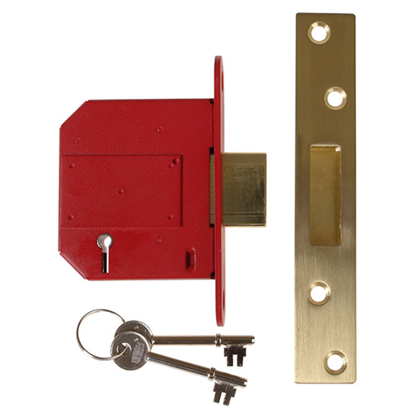 UNION StrongBOLT 2100S BS 5 Lever Mortice Deadlock 81mm 3in Satin ...
