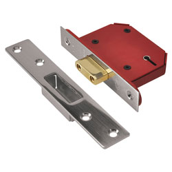 UNION StrongBOLT 2105S Stainless Steel 5 Lever Mortice Deadlock Visi 68mm 2.5in