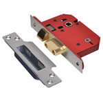 UNION StrongBOLT 22WCS Mortice Bathroom Lock Stainless Steel 68mm 2.5in Visi