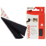 VELCRO® Brand 60211 Stick On Tape 20mm x 1m Black