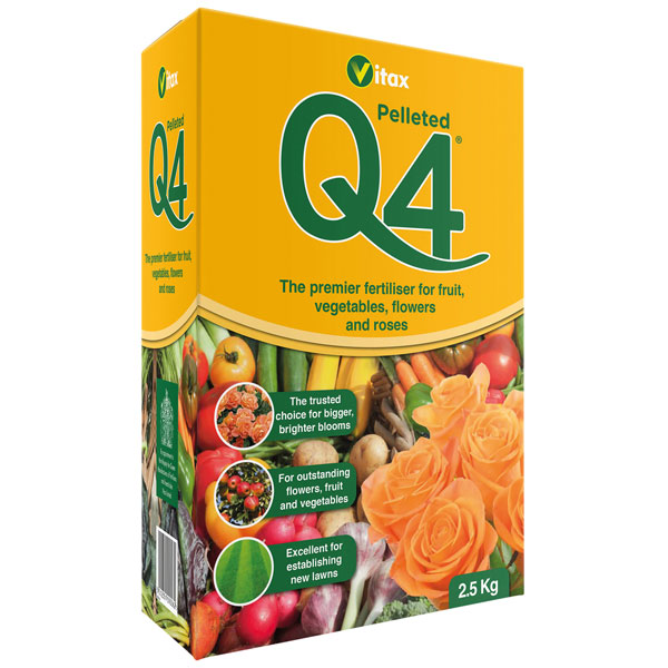 Vitax 6QF96 Q4 Pelleted Fertilizer 0.9kg Box