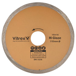 Vitrex 103416 Hi Glaze Diamond Blade 110mm