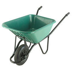 Walsall MONPP 120L Green Monarch Polypropylene Wheelbarrow