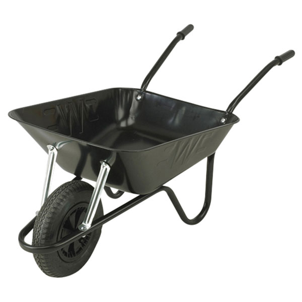 Walsall EABP 85L Black Easi-Load Builders Wheelbarrow | Rapid Online