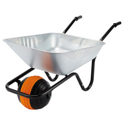 Walsall BDBGVPP Boxed 90L Galvanised PP Wheelbarrow - Duraball