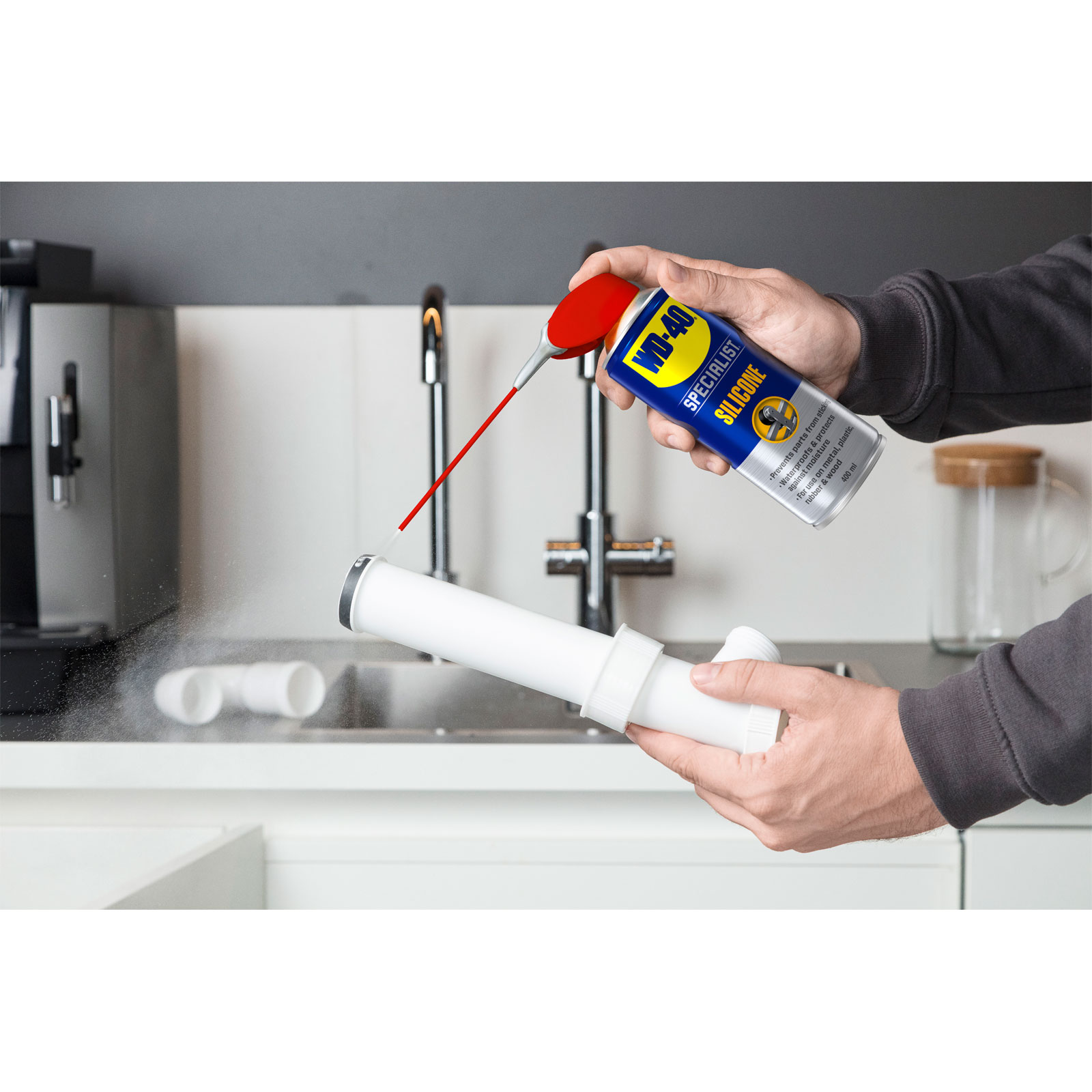 WD-40 44377 Specialist Silicone Lubricant Spray, Large - 400ml for sale  online