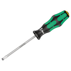 Wera 05100030001 Kraftform 334 Screwdriver Flared Slotted Tip 6.5 x 150mm