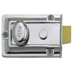 Yale Locks P77 Traditional Nightlatch 60mm Backset Chrome Finish Box