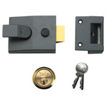 Yale Locks 88 Standard Nightlatch 60mm Backset DMG Finish Satin Chrome Cyl Box
