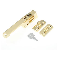 Yale Locks P115PB Lockable Window Handle Polished Brass Finish