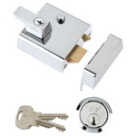 Yale Locks P2 Double Security Nightlatch 40mm Backset Chrome Finish Visi