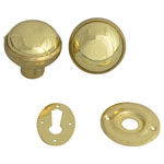 Yale Locks P405 Rim Knob Polished Brass Finish