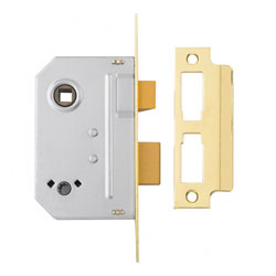 Yale Locks PM236 Bathroom 2 Lever Sashlock Polished Brass 67mm 2.5in