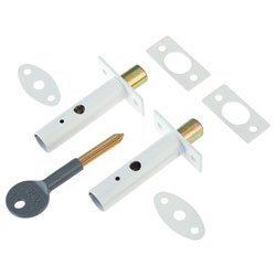 Yale Locks PM444 Door Security Bolts White Finish Visi of 2