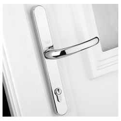 Yale Locks Retro Door Handle PVCu Polished Chrome Finish