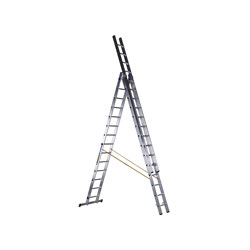 Zarges 44844 D-Rung Combination Ladder 3-Part 3 x 14 Rungs