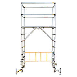 Zarges TT002 Teletower Aluminium Telescopic Scaffold Tower with Toeboards