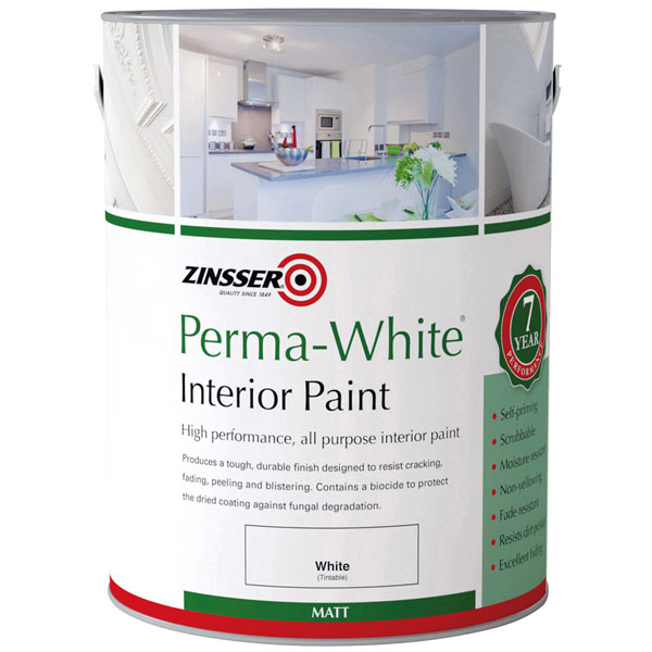 Zinsser ZN7070001D1 Perma-White® Interior Paint Matt 1 litre