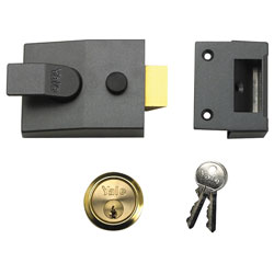 Yale Locks 88 Standard Nightlatch 60mm Backset DMG Finish 60mm Backset Box