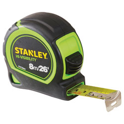 Stanley XMS22TYTAPE8 Hi-Vis Tylon Pocket Tapes 8m (26ft)