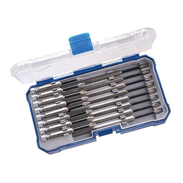 Faithfull XMS23LBITS 16 Piece Long Impact Bit Set in Case
