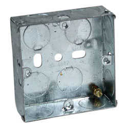 Axiom Electrical MB135 Metal Socket Box 35mm (Pack 10)